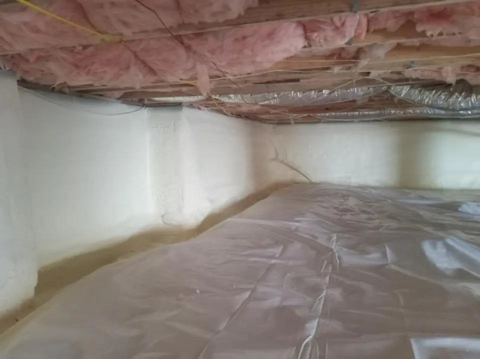 Crawl space encapsulation with closed-cell spray foam for Metal Roof Coating in Wheelersburg